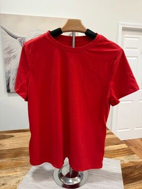 A New Day Crew Neck T-Shirt: Red, Women’s Large